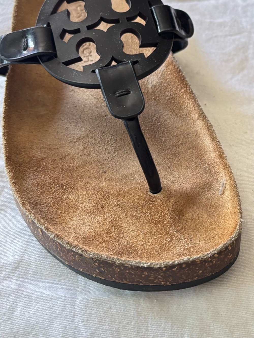 Tory Burch Black/Natural
Miller Cloud Sandals Size 7.5 - Picture 11 of 12
